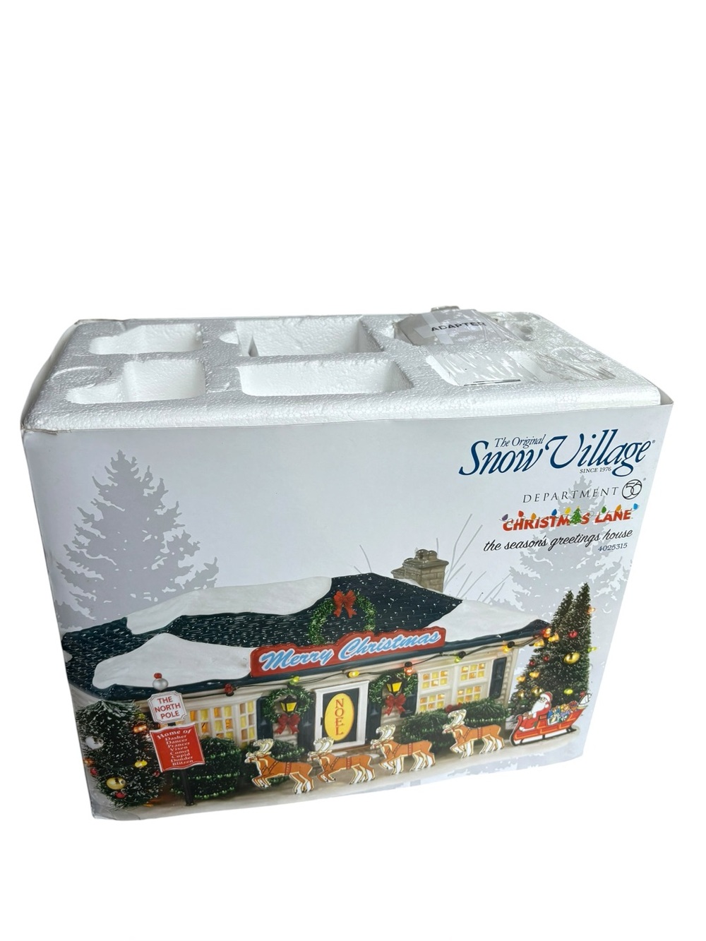 Department 56 The Seasons Greetings House 4025315 Snow Village Merry Christmas